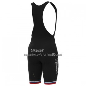 Pantaloncino con bretelle 2022 Bahrain Victorious Campione Sloweniano Nero
